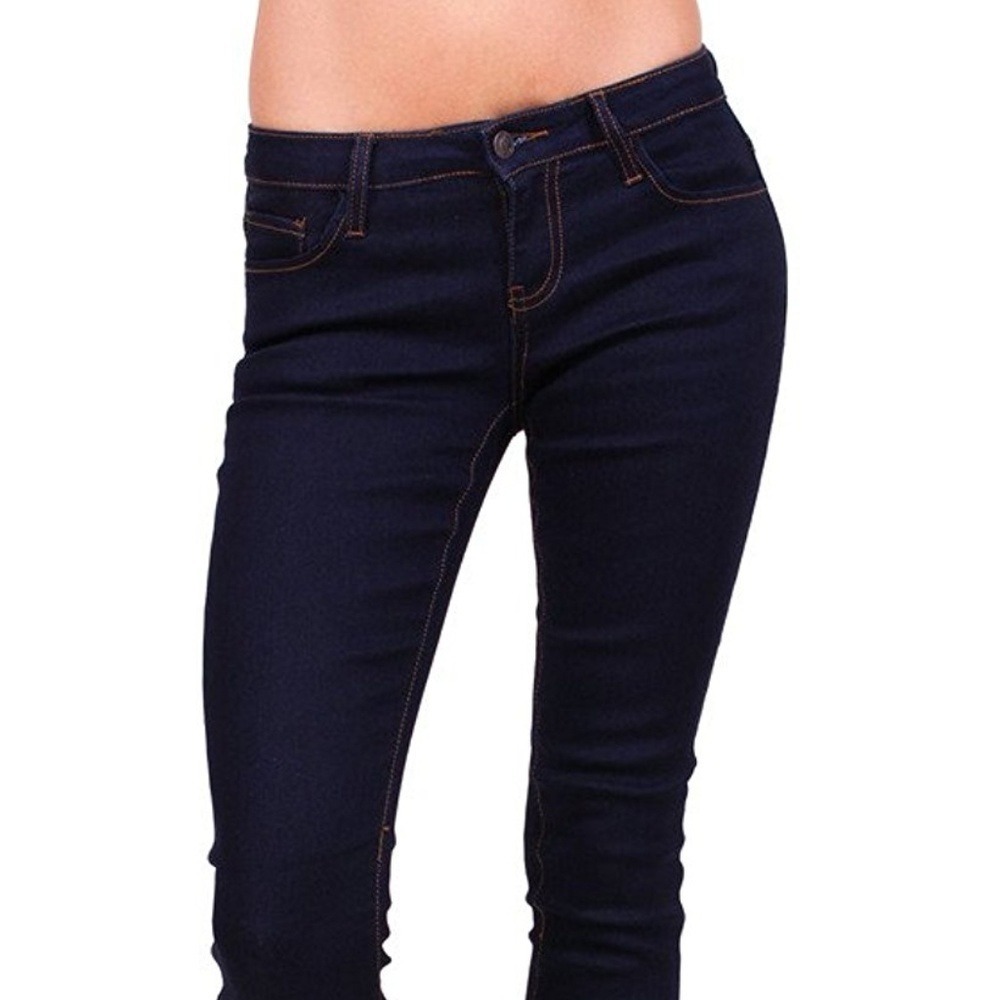 Love Culture Skinny Denim Jeans Orange Stitch pant